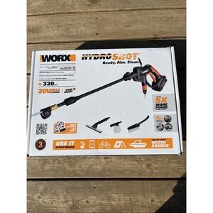 WORX Cordless Hydroshot Handle Long Wand 20V 320psi WG625  No Battery Included